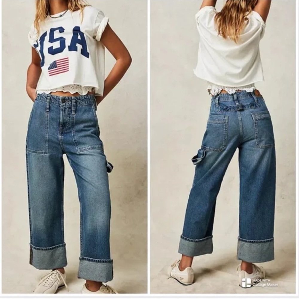 We The Free - Major Leagues Mid-Rise Cuffed Jeans